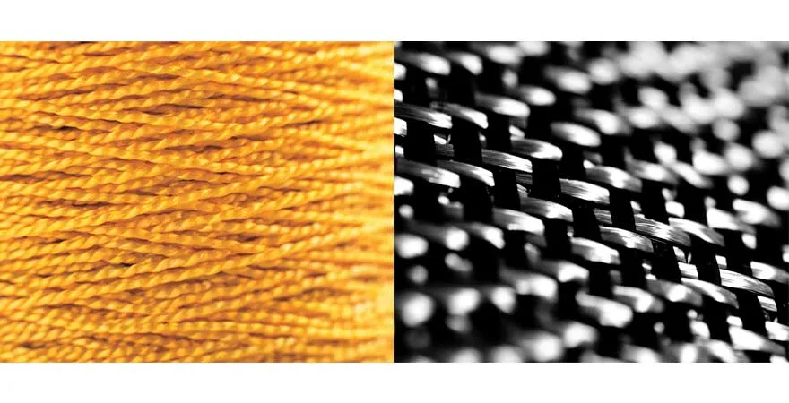 yellow and black fiber